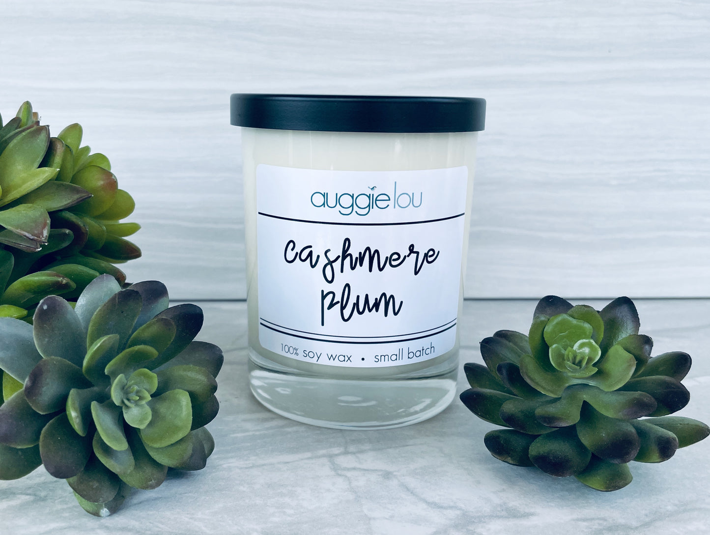 Cashmere Plum | 100% Soy Wax | Autumn Scent Candle | 10oz or 6oz | Handmade Candle | auggielou