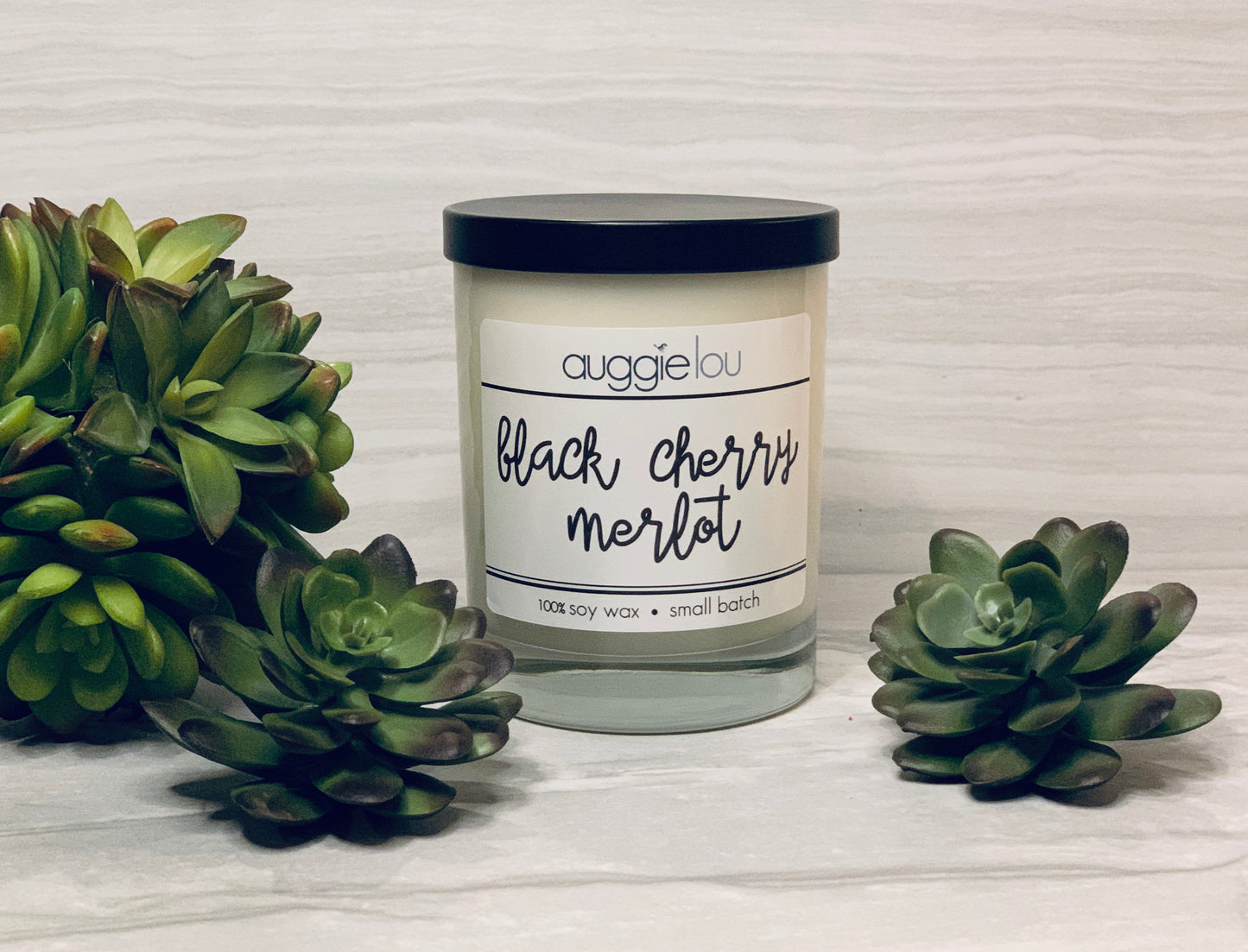 Black Cherry Merlot | 100% Soy Wax | Sweet Scent Candle | 10oz or 6oz | Handmade Candle | auggielou