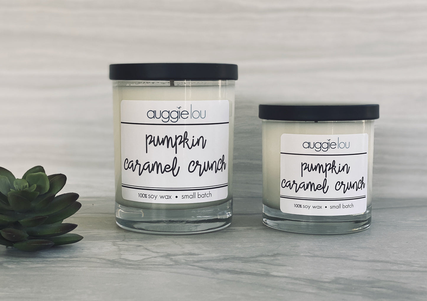 Pumpkin Caramel Crunch Soy Candle | 100% Soy Wax | Autumn Scent Candle | 10oz or 6oz | Handmade Candle | auggielou