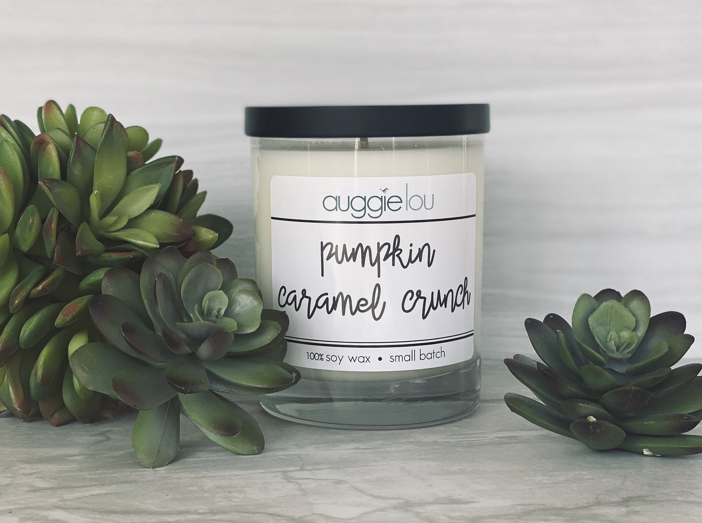 Pumpkin Caramel Crunch Soy Candle | 100% Soy Wax | Autumn Scent Candle | 10oz or 6oz | Handmade Candle | auggielou