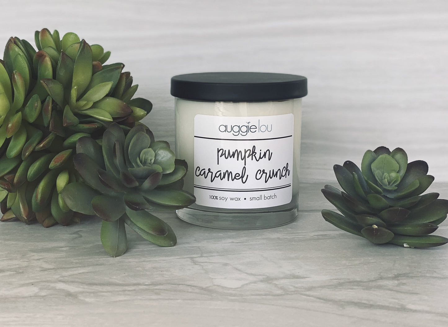 Pumpkin Caramel Crunch Soy Candle | 100% Soy Wax | Autumn Scent Candle | 10oz or 6oz | Handmade Candle | auggielou